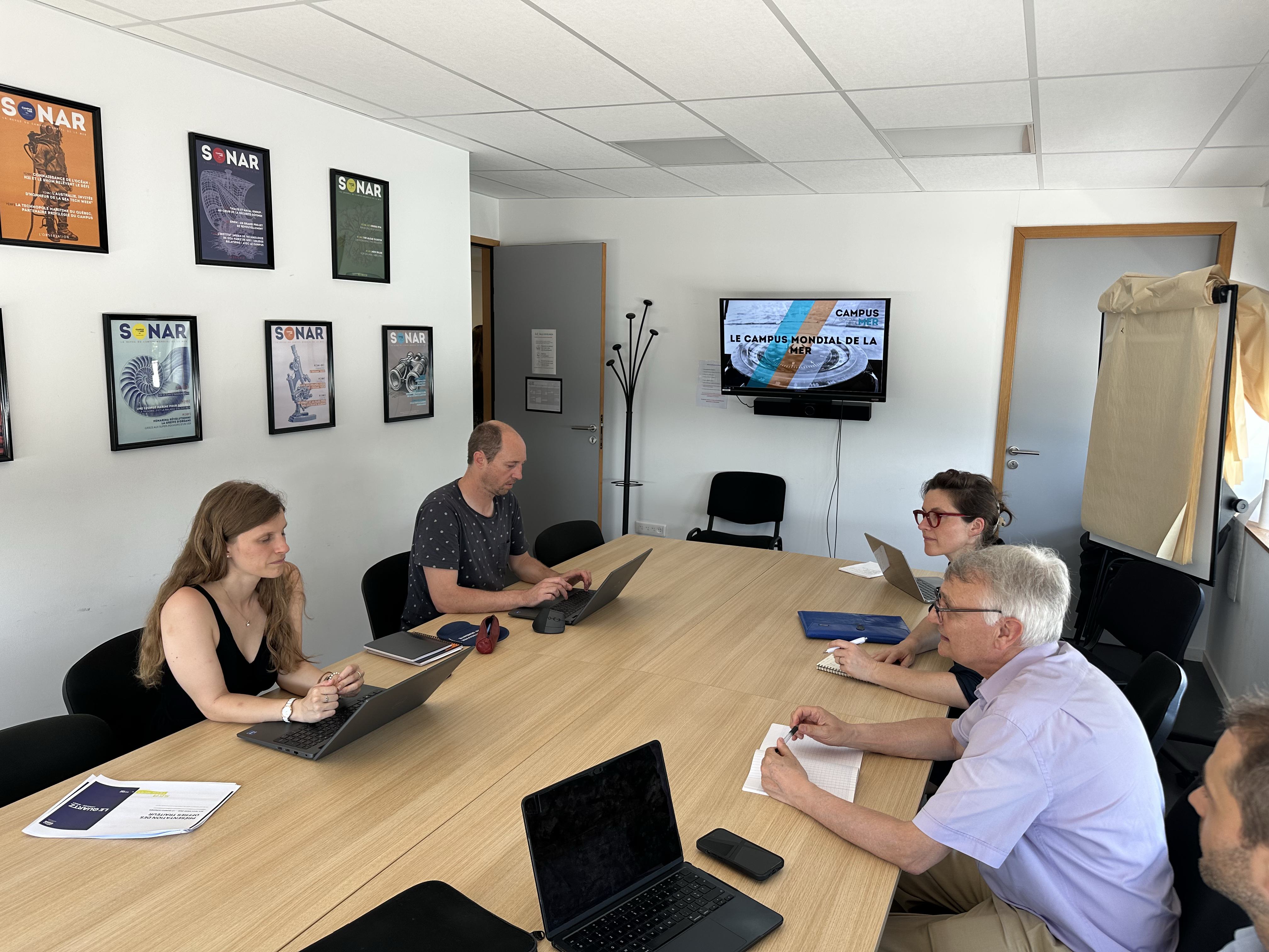 Campus de la Mer with Olivia Lahens (Director) and Erwan Cherel (Project Manager).