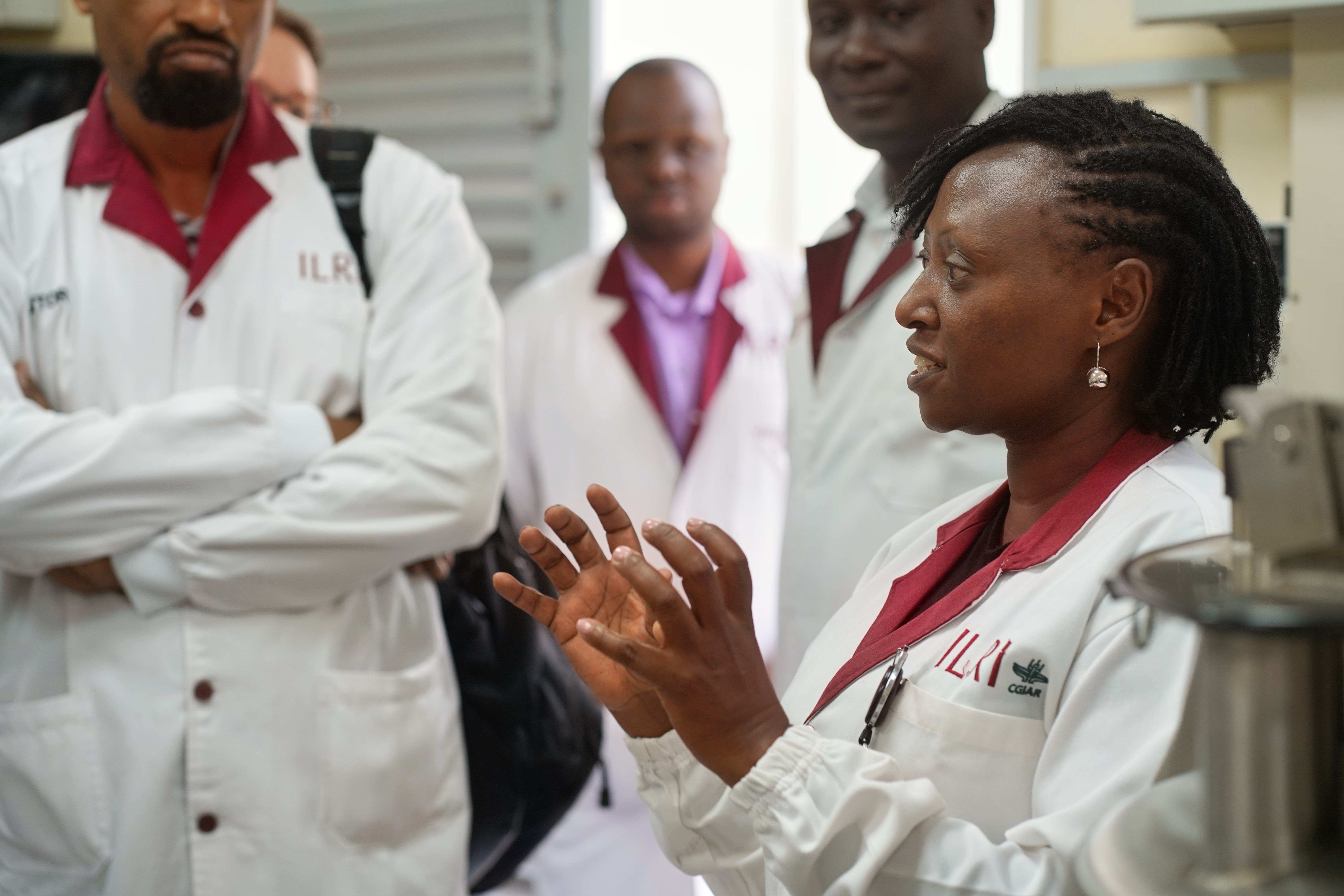 Workshop participants visiting the ILRI campus