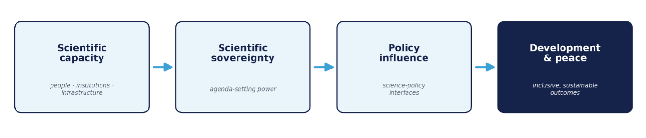 Figure 1. From capacity to peace: the analytical frame developed by UNU Paris to structure the dialogue.