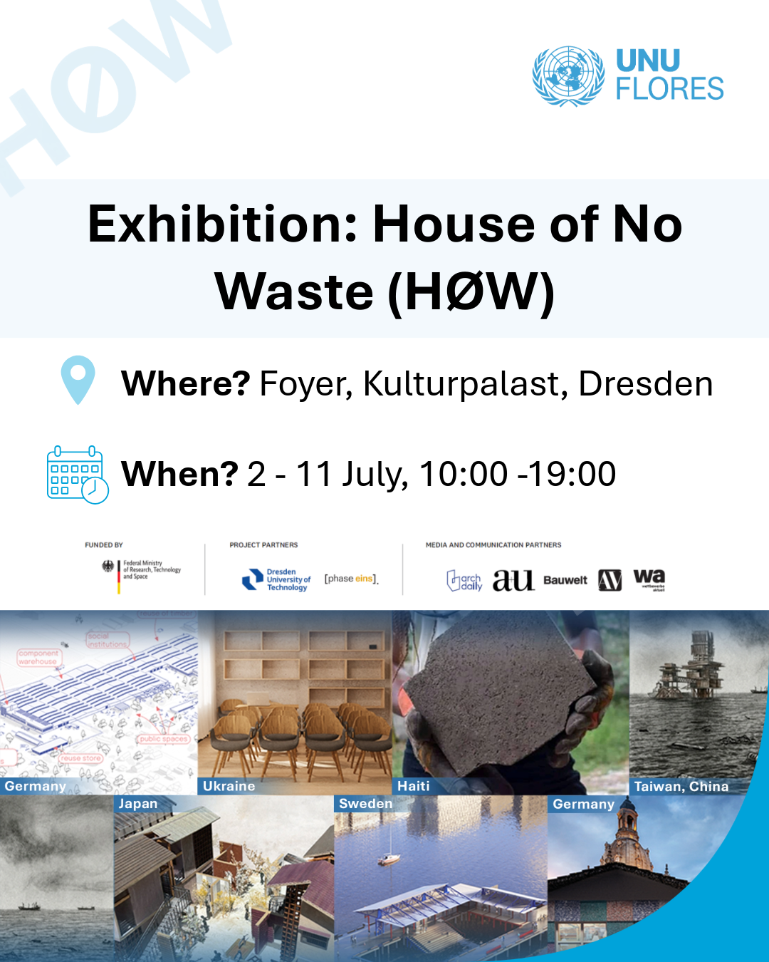 House of No Waste Exhibition from 2 - 11 July 2026 in Kulturpalast Dresden