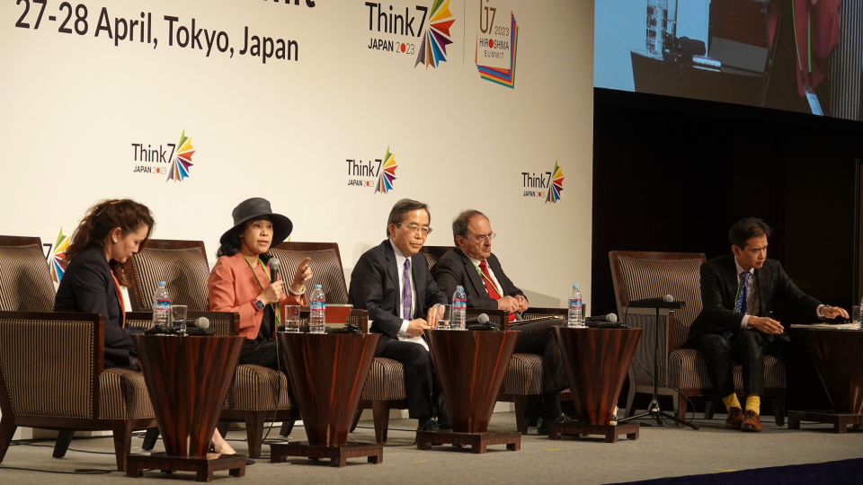 UNU-IAS Director speaking at Think7 panel UNU-IAS Director speaking at Think7 panel