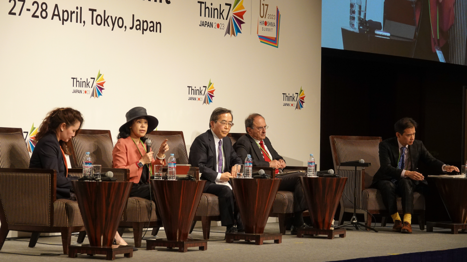 UNU-IAS Director speaking at Think7 panel