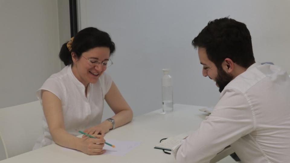 L-R: UNU-MERIT assistant professor Fabiana Visentin and EPRM participant Romulo Correa