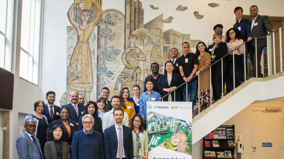 Participants and staff of the ITU Academy summer school, Catalysing the Digital Future: Digital Transformation for Sustainability.