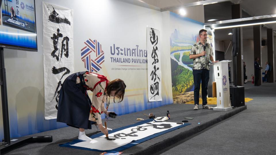 Speakers at a UNU-IAS event at COP30
