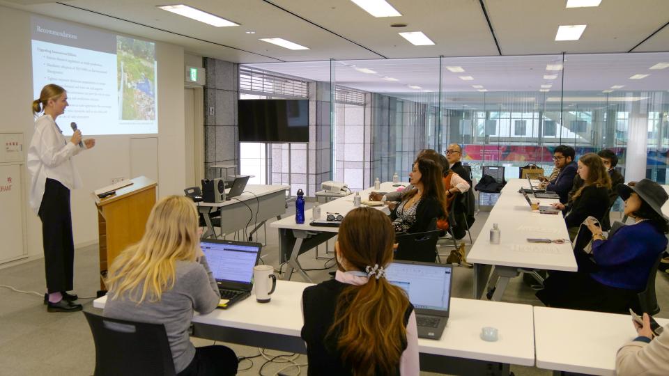 UNU-IAS Board Meeting 2025 — Student Presentation by Kamille Rasmussen