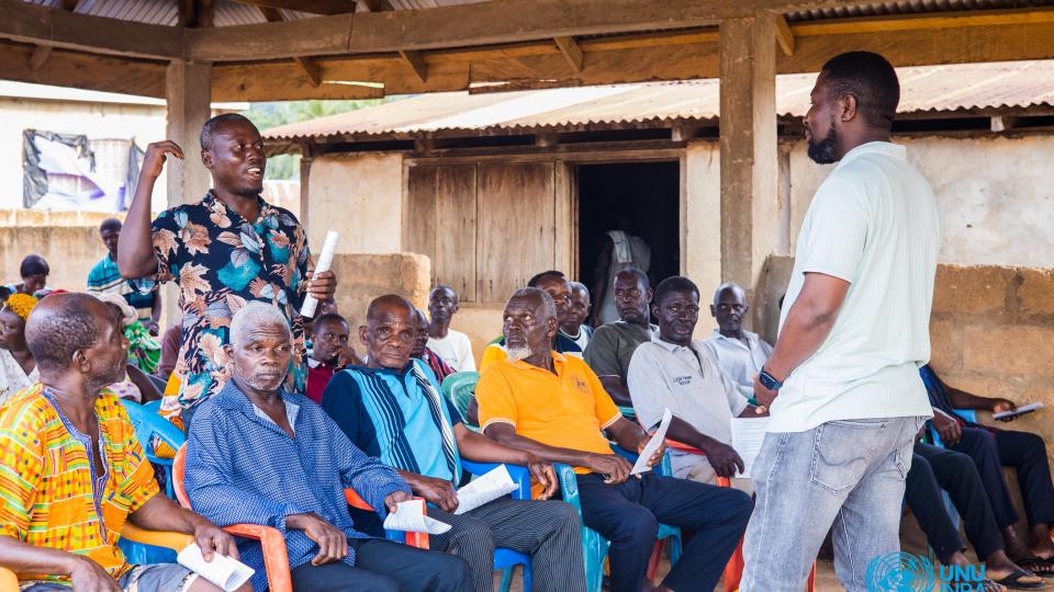 Disseminating new by-laws content to Atewa West community 