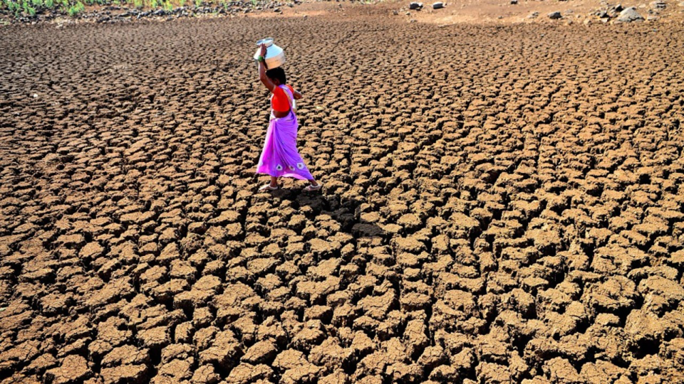 Woman carrying water