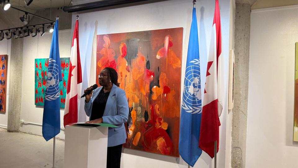 Speaker speaking in Arta Gallery (6)