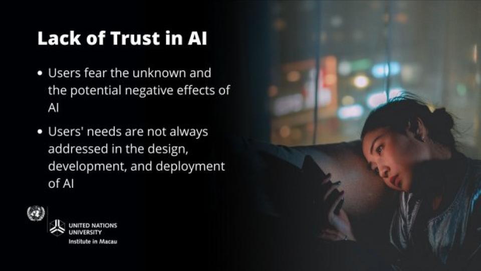 Lack of trust in AI