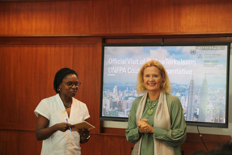 UNU IIGH welcomes UNFPA Malaysia Country Representative in official visit