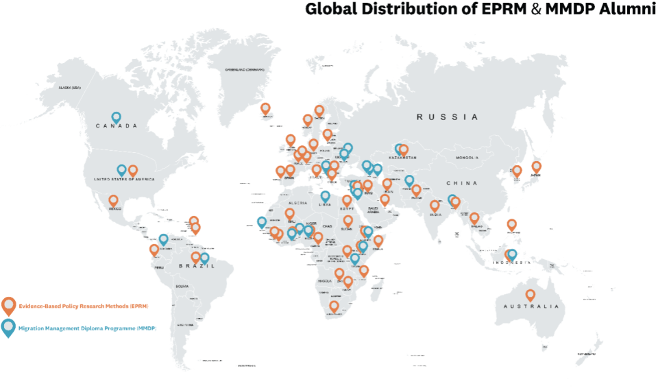 Global Distribution of EPRM & MMDP Alumni