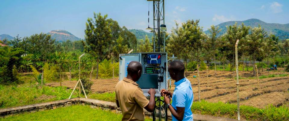 Monitoring newly upgraded automatic weather stations (AWS) in Karongi district, Rwanda