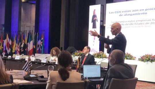 A snapshot of Pietrobelli delivering his keynote speech.