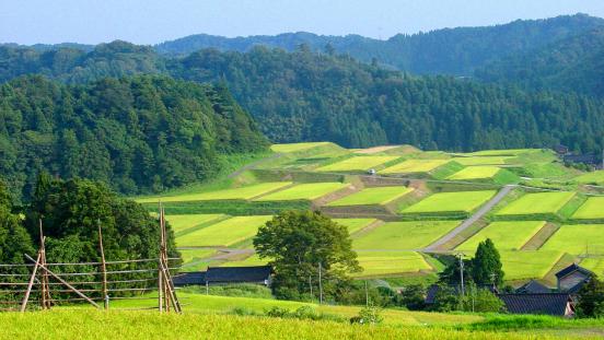 The rice terraces of Mikohara Area, Noto Peninsula, Ishikawa, Japan