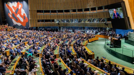 United Nations Secretary-General António Guterres addresses the general debate of the UN General Assembly’s seventy-ninth session on 24 September 2024