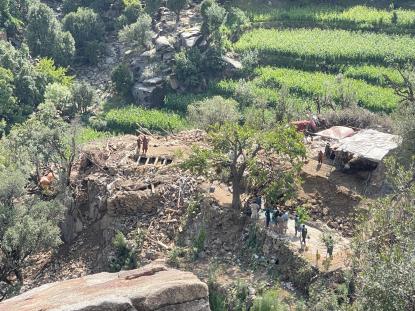 Earthquake damage photo from Lunar province, Afghanistan. Photo credit: Ashoqullah Momand