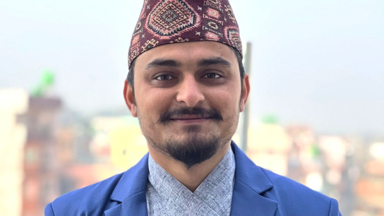 Niroj Sapkota in Kathmandu. 