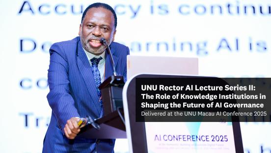 UNU Rector AI Lecture Series II