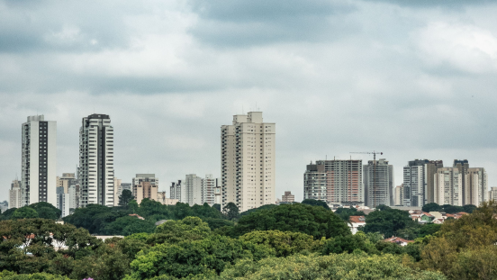 View of  skyline of Sao Paolo, Brazil.