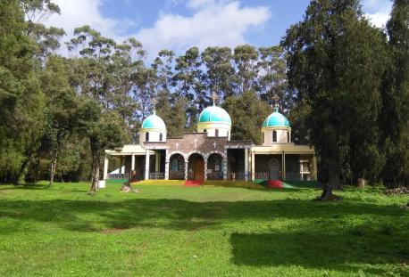 Church in the forest in Ethiopia