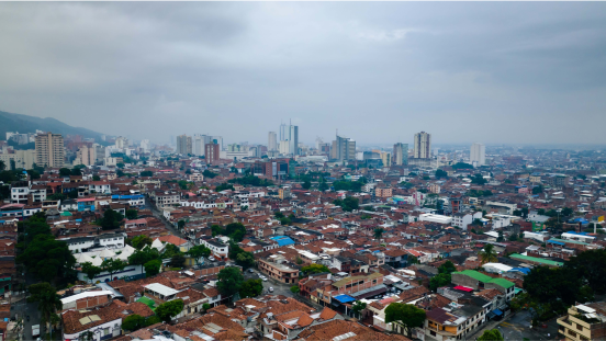 Skyline of Cali, Colombia