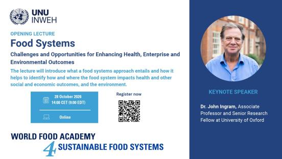 Dr John Ingram on food, health outcomes
