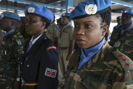 UN women peacekeepers.