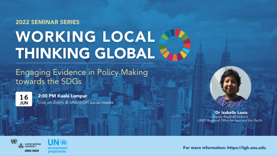 "Working Local, Thinking Global" seminar by UNU-IIGH delves into policy-making with evidence for SDGs.