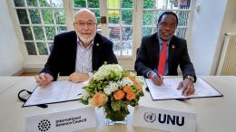 UNU and ISC sign memorandum of understanding to facilitate close cooperation