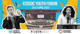 2023 ECOSOC Youth Forum Banner Image