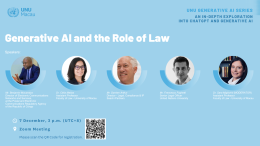 UNU Gen AI Series_Gen AI and the Role of Law