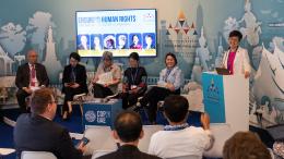Speakers at the Thailand Pavilion at COP28 in Dubai