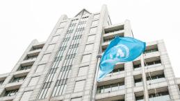 UN flag in front of UNU Headquarters, Tokyo