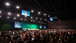 A large conference room at COP28