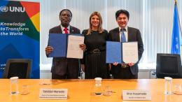 UNU / JUSSCA / GGI MoU signing