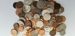 Assorted coins