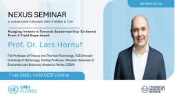 Nexus Seminar 85 Prof. Hornuf UNU-FLORES
