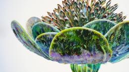 An artist’s illustration depicting how AI could be used in the field of sustainability.