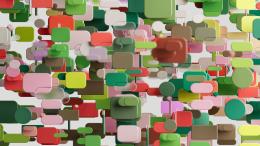 An artist’s illustration of artificial intelligence (AI). This image represents how AI-powered tools can support us and save time. It was created by Martina Stiftinger