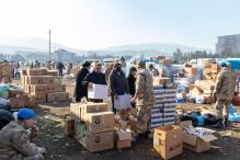 Aid for Turkey earthquake.