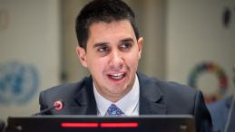 Felipe Paullier, Assistant Secretary-General for Youth Affairs, speaks during the Economic and Social Council Youth Forum