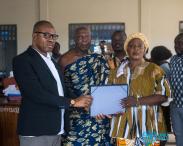 FOREST Okyeman stakeholders presenting new by -laws on natural resource management