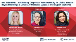2nd WEBINAR | Rethinking Corporate Accountability in Global Health: Beyond Rankings & Voluntary Measures