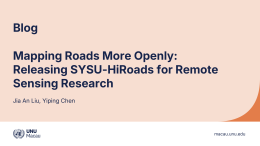 Mapping Roads More Openly