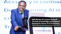 UNU Rector AI Lecture Series II