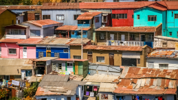 Colourful informal settlement