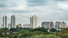 View of  skyline of Sao Paolo, Brazil.