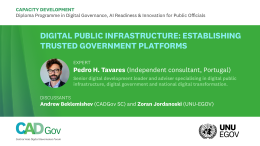 Digital Public Infrastructure: Establishing Trusted Government Platforms