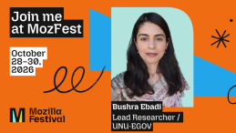 Bushra at MozFest